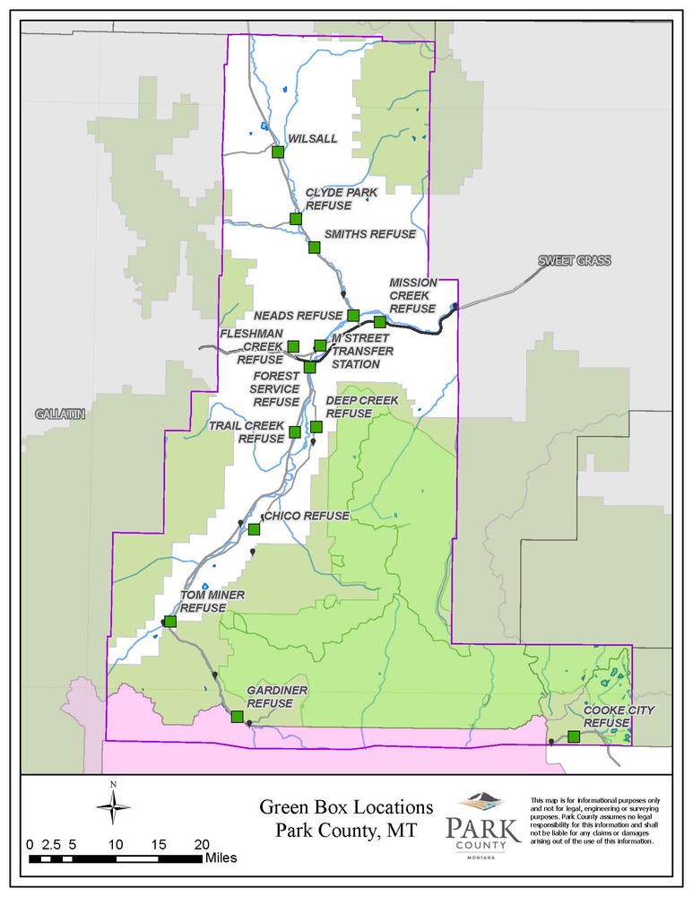 Green Box Location Map